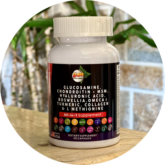 Glukozamin+ dodatci sa Hondroitinom,MSM(Sumpor),Hilauronik Acid,Boswellia(Tamjan),OMEGA3-Lana Extract 20:1,Turmeric(Kurkuma sa kurkuminoidima)Kolagen&L-Metionom;Za vaše kosti i bolne zglobove, za REGENERACIJU!Jedinstvena FORMULA