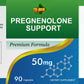 PREGNENOLON (Pregnenolone) 50 mg - 90 Kapsula;najači pregnenolon na tržištu; Moćan hormonski prekursor;poboljšanje pamćenja i učenja, poništavanje depresivnih poremećaja i modulaciju kognitivnih funkcija; veće pakovanje za 3 mjeseca