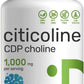 Citicoline 1000,g-60 caps;CDP-Holin;dodatak za podršku zdravlju mozga(Poboljšanje pamćenja i učenja;fokusa i koncentracije;Poboljšanje cerebralne cirkulacije....