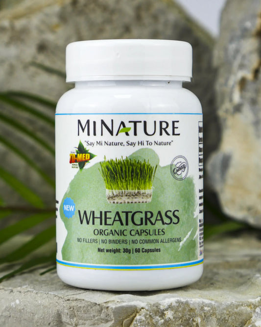Wheatgrass 60caps. Pšenična trava kapsule-Original Mi Nsature Indija