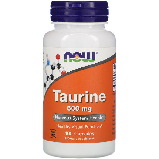 Taurine 500 mg, 100 kapsula ,  Now Foods
