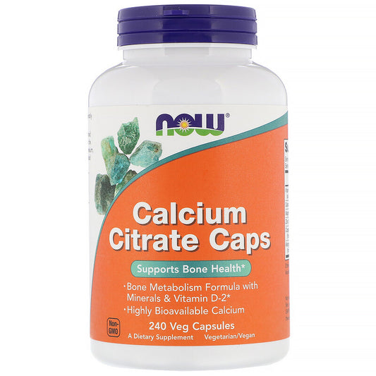 Calcium Citrate Caps, 240 Veg Capsules (now Foods)