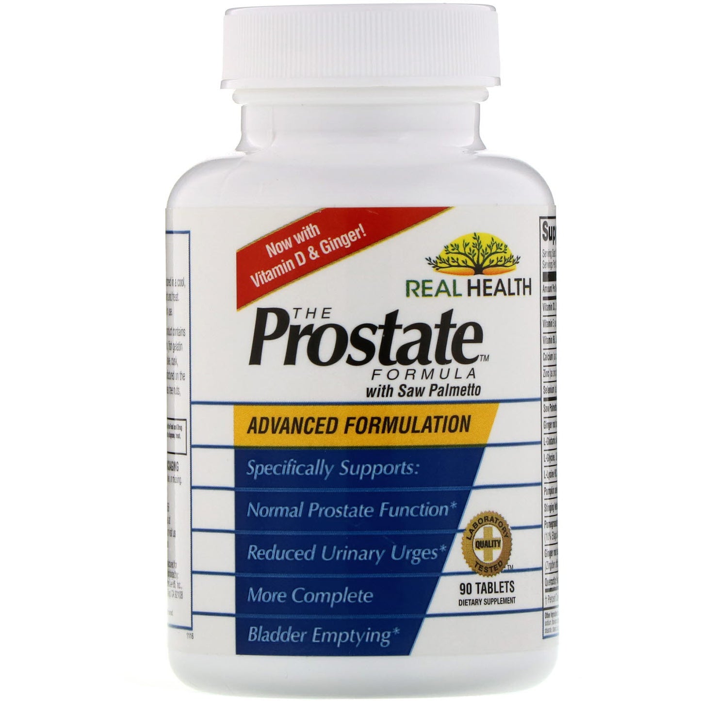 Prostate Formula with Saw Palmetto, 90 Tablets, Real Healt USA