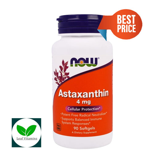 Astaxanthin , 4 mg, 90 Veggie Softgels  Now Foods  USA