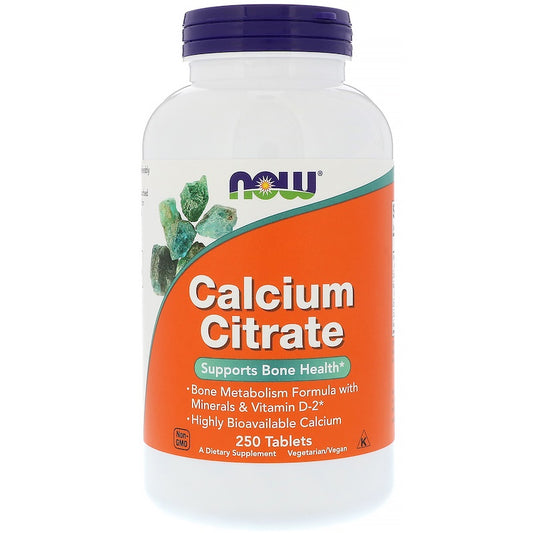 Calcium Citrate, 250 Tablets;(sa komplexom minerala i vitamina D-2)-veliko porodično pakovanje