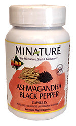 Ashwagandha - AŠVAGANDA sa Crnim Biberom 60 caps-Original Indija Mi NATURE