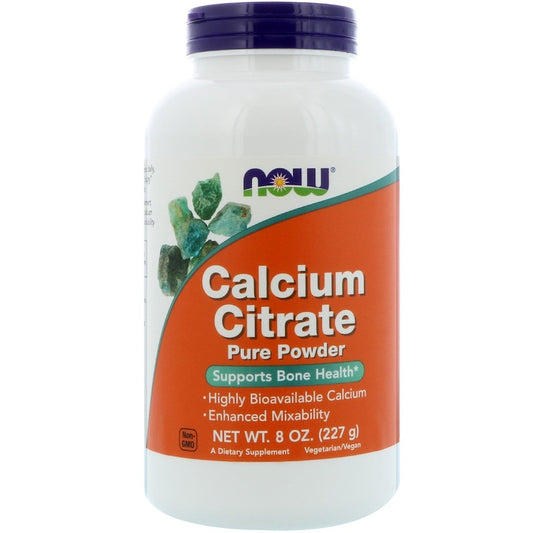 Calcium Citrate, (Prirodni prah), 8 oz (227 g)-Now Foods USA