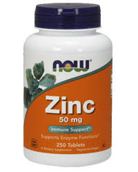 Zink -Cink 50mg-250 tableta Now Foods Veliko porodično pakovanje;