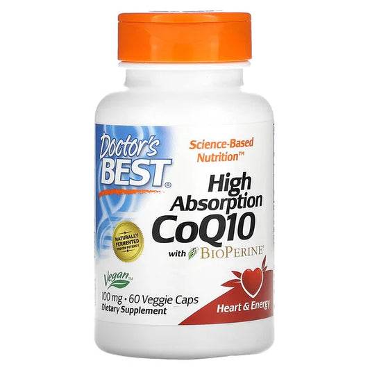 CoQ10 visoke apsorpcije sa Bioperinom, 100 mg, 60 mekih ksps.-Doctor's Best, USA