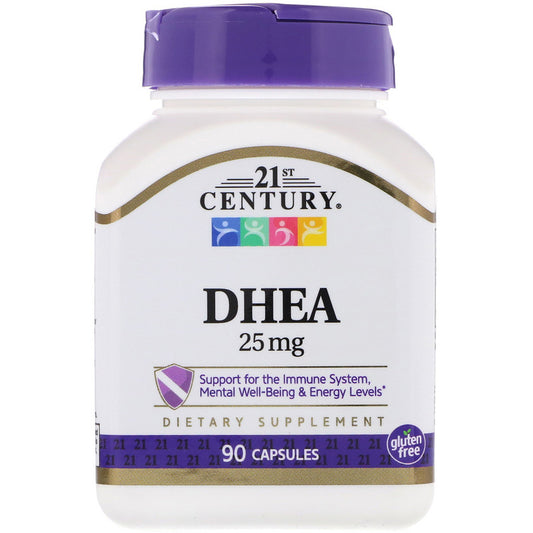 DHEA 25 mg - 90 Capsules ,21st Century - USA