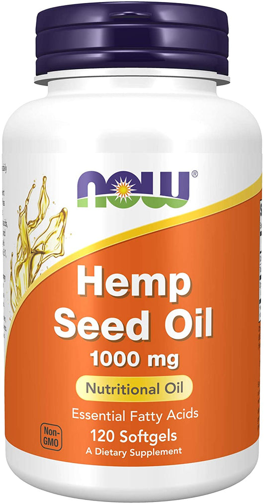 Hemp seed oil ,Konopjino ulje u kapsuli,1000mg-120 caps Now Foods