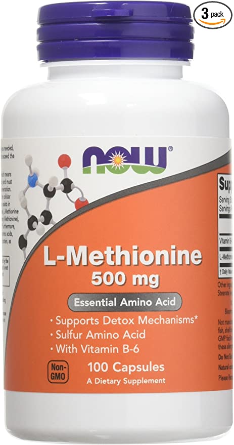 L-Methionine 500mg-100 caps. Now Foods USA; Pomaže u prirodnim procesima detoksikacije,i podržava glutation (moćni prirodni antioksidans); Za zglobove ,jetru i više energije i kreatina