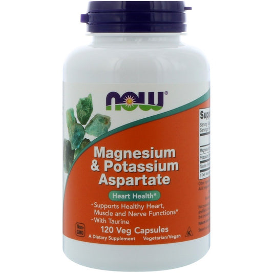Magnesium and Potassium Aspartate, 120 Capsules ... Magnezijum i Kalijum- Now Foods