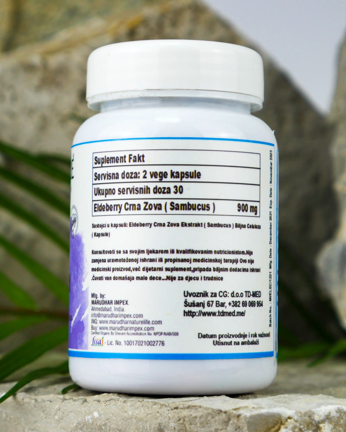 Crna Zova Ekstrakt (Elderberry) 450mg |60 kapsula