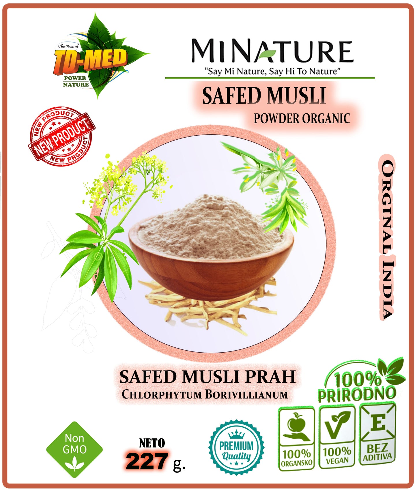 Safed Musli u prahu,BILJNA VIJAGRA Indije-Original 227g