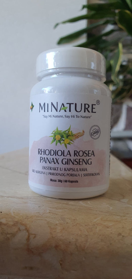 Rhodiola+Panax 60 caps. Mi Nature