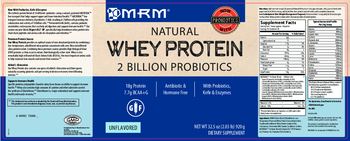 WHEY PROTEIN + Probiotik i dodaci,Natural  i bez hormona i aditiva ,127grama-MRM USA